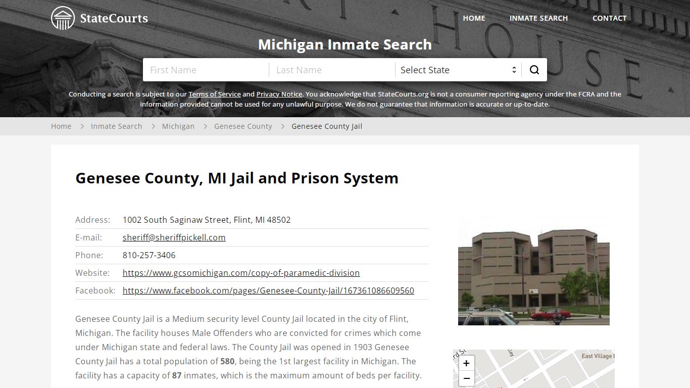 Genesee County Jail Inmate Records Search, Michigan - StateCourts